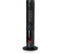 Stufa in ceramica effetto legna - 2000 W - DOMO - DO7345H - 83,5 cm - Nero