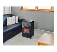DCG Stufa a Gas con Bombola GPL Portatile Infrarossi Portatile Potenza 4.2 kW colore Nero - GH09