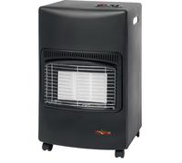 Teporus Stufa a Gas Bombola Infrarossi Portatile GPL Potenza 4.2 kW con vano Bombola colore Nero - KF-003C