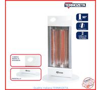 Stufa Infrarossi Alogena Elettrica Carbonio TERMOZETA tzr11 Portatile Radiante [EEK: A]