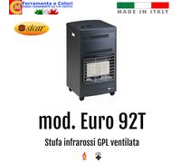 Stufa Infrarossi SICAR Bombola Gas GPL Grigio MADE IN ITALY Euro 92T Turbo