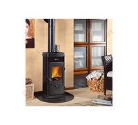 Stufa Panoramica a Legna JUNIOR 5 KW - Nordica - Colore: Nero