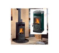 Stufa Panoramica a Legna JUNIOR 5 KW - Nordica - Colore: Verde