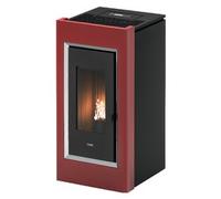 Stufa pellet 10,5kW PRINCE 11 Rosso 5 stelle Classe A+ 7022072