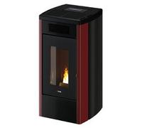 Stufa pellet 12kW ATENA Plus 12 T2 Red Steel 5 stelle Classe A+ 7023116