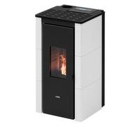 Stufa pellet 7kW CRISTAL 7 UP T2 White 5 stelle Classe A+ 7025039