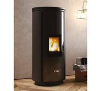 Stufa pellet Anselmo Cola ELEGANT 9kW in acciaio verniciato ad alte prestazioni