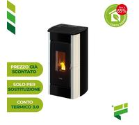 Stufa pellet CADEL PERLA 7 maiolica metallo CONTO TERMICO 3.0 5 STELLE