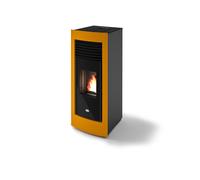 Stufa pellet Eva Calòr DEBORA 15kW acciaio ruvido 1 canalizzazione indipendente