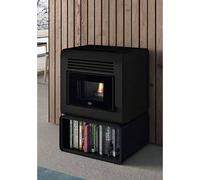 Stufa pellet Eva Calòr HERMES 7,5kW ventilazione frontale e superiore in acciaio