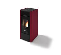 Stufa pellet Eva Calòr MILLY 13kW ventilata acciaio verniciato policombustibile