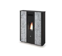 Stufa pellet Eva Calòr SLIM CAROL 8,5kW pietra ventilata opzione canalizzazione