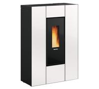 Stufa A Pellet La Nordica Extraflame Modello MARILENA PLUS CRYSTAL 5.0 Da 8 kW Colore Bianco