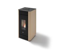 Stufa pellet Idro Eva Calòr FRIDA 13kW ad aria ventilata in acciaio verniciato