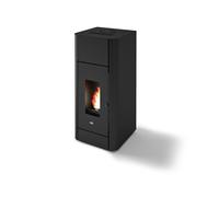 Stufa pellet Idro Eva Calòr FRIDA 17,5kW acciaio verniciato serbatoio capiente