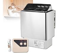 Stufa per Sauna in Acciaio Inox Con Regolatore Esterno, 3-9 Kw Stufa Elettrica per Sauna Stufa per Sauna Umida E Asciutta per La Casa Spa Sauna Supporta La Disintossicazione Del Corpo,3KW-380V