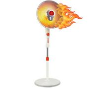 Stufa Piantana a Carbonio, Stufa Elettrica ad Aria Calda, Oscillante 90°, Riscaldamento Rapido 500W/1000W, Sicura Antiribaltamento, Regolazione della Potenza, per Casa e Ufficio