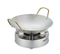 Stufa piccola di alcol - Set di utensili da cucina per esterni | Bruciatore ad alcool con pentola, per camper, viaggiatori, pescatori, escursionismo, pic-nic, spiaggia, viaggi, vela e campeggio