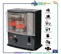 Stufa Portatile a Stoppino a Combustibile Liquido Paraffina 2400W Qlima R3224X [EEK: A+++]
