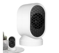 Stufa Portatile - ABS PA 11x10x25 Cm 350-400 W | Mini Riscaldatore Elettrico Per Interni Riscaldatore Da Tavolo Bianco Silenzioso Per Ufficio In Camera Da | Riscaldamento Compatto Ad Aria Calda