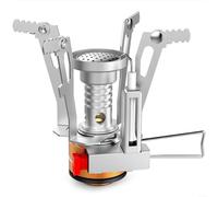 Stufa portatile con pulsante per accensione e alloggiamento in acciaio inox resistente alla corrosione per un uso prolungato in condizioni difficili