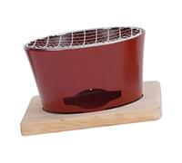 Stufa portatile per riscaldare tè in alluminio Stufa a carbone portatile perfetta per le notti invernali e eventi sociali Forno per torrefazione del tè in alluminio pressofuso