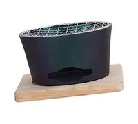 Stufa portatile per riscaldare tè in alluminio Stufa a carbone portatile perfetta per le notti invernali e eventi sociali Forno per torrefazione del tè in alluminio pressofuso