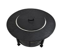 Stufa riscaldante senza fumo per interni e grill da esterni, multifunzione, in acciaio inox, portatile, per picnic e campeggio, adatta per 3-5 persone