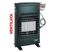 STUFA GAS METANO INFRAROSSI A PARETE ECO 42T SICAR GRIGIO VENTILATA WATT 4200 C