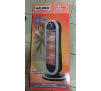 STUFA STUFETTA ELETTRICA ALOGENA MAURER CON 3 LAMPADE