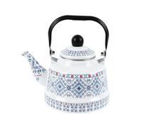 Stufa top stufa top bollitore 2.5L durevole bollitore ad acqua riscaldante deliziosa teiera di teiere di smalto per cucina per casa fischio per esterno teakettle (giallo)