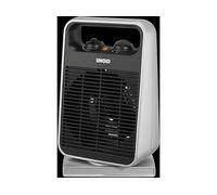 Stufa UNOLD 86116, 2 livelli di calore, Funzione Aria Fredda, Funzione Antigelo integrata, Nero, Argento