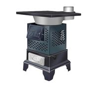 Stufe a Legna da Interno Moderne Materiale Della Piastra in Acciaio Cucina a Legna da Esterno con Cassetto Raccogli-cenere Terrazze e Soggiorni(A)