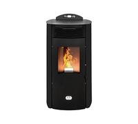 STUFE A PELLET ITALIA Siberia Aria New 18 KW Canalizzata WiFi - Stufa ad Aria Ventilata Efficienza 91% Scalda 180m² Autonomia 30H Programmabile 5 Velocità e Potenze Garanzia 24 Mesi Nero