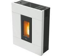 Stufe a Pellet Ventilata Modello Tabla, 7 kW, colore bianco