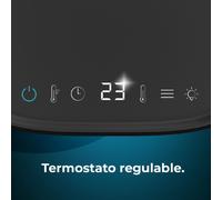 Riscaldatore in ceramica nera intelligente Cecotec ReadyWarm 1570 Max Ceramic Rotate 1500W