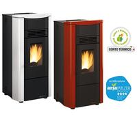 STUFE PELLET BORDEAUX GIUSY EVO 7