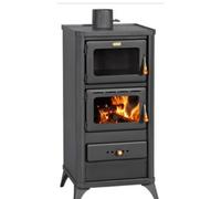 93397 STUFA LEGNA C/FORNO 16 KW FIME NERO OPACO