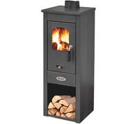 STUFE STUFA A LEGNA K-LINE KARSO ANTRACITE POTENZA 6KW RISCALDA VOLUME 70 MC