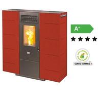 STUFE STUFA A PELLET QUEEN SLIM 6 POTENZA Kw/h 6,14 DIMENSIONI CM.89x25xH89