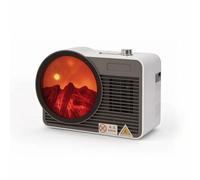 Stufetta con Effetto Focolare Compatto Riscaldatore Calore Istantaneo