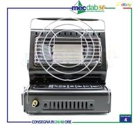 Stufetta Da Campeggio Infrarossi Portatile a Gas GPL + Butano 1300W Niklas
