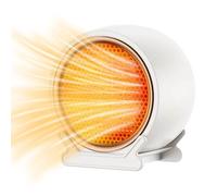 Stufetta Elettrica Basso Consumo, 1200w/2000w Termoventilatore Ceramico,220v Mini Stufa Elettrica Portatile,Ptc Riscaldamento Rapido,Nessuna Luce e Basso Rumore,2 Modalità-Bianco