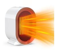 Stufetta Elettrica Basso Consumo, 1200W Mini Termoventilatore Stufa Elettrica Basso Consumo da Bagno, Radiatore in Ceramica a Riscaldamento Stufe Bagno per Camera da Letto Ufficio