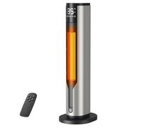 Stufetta Elettrica Basso Consumo 2000W, Termoventilatore da Bagno a Torre, Stufetta Elettrica da Bagno Cerámico PTC, Silenzioso con 3 Livelli, Timer 12H, 70° Oscillazione, Protezione Sicurezza, Casa