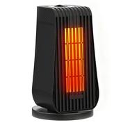 Stufetta Elettrica Basso Consumo Ninonly 1200W Stufe Elettriche a Basso consumo con 90°Oscillazione, 6 Modalità Regolabili Riscaldamento Rapido 3S Per Camera da Letto Home Office Nero