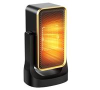 Stufetta Elettrica Basso Consumo Ninonly Stufetta Elettrica da Bagno con Termostato Direzione di Riscaldamento Regolabile a 45°Riscaldatore in Ceramica PTC Ultra Silenzioso per Ufficio, Casa, Stanza