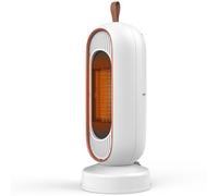 Stufetta Elettrica Basso Consumo, Stufetta Elettrica da Bagno 800W/1300W, Termoventilatore Ceramico Portatile, Tecnologia PTC, Protezione Surriscaldamento e Ribaltamento, Per Ufficio e Camera Bianco