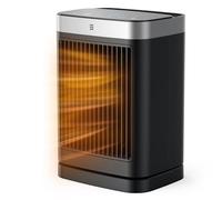 Stufetta Elettrica da Bagno con Telecomando, 2000W Stufa Elettrica con 3 Modalità, Protezione da Surriscaldamento e Ribaltamento, Timer 12 Ore, 70° Oscillazione, Para Casa, Ufficio