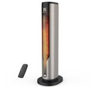 Stufetta Elettrica da Bagno,Stufetta Elettrica Basso Consumo da 2000 W,Protezione da Surriscaldamento e Ribaltamento,60cm,3 Modalità, Timer 12 ore,Riscaldamento Rapido in Ceramica PTC